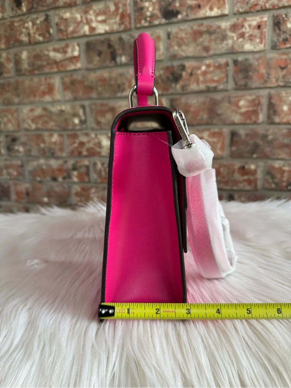 Michael Kors Hot Pink Saffiano Leather Top-Handle Satchel with Matching Wallet